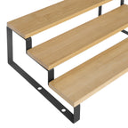 Bambusgewürzregal - Küchenständer - 2 - Natural/Schwarz