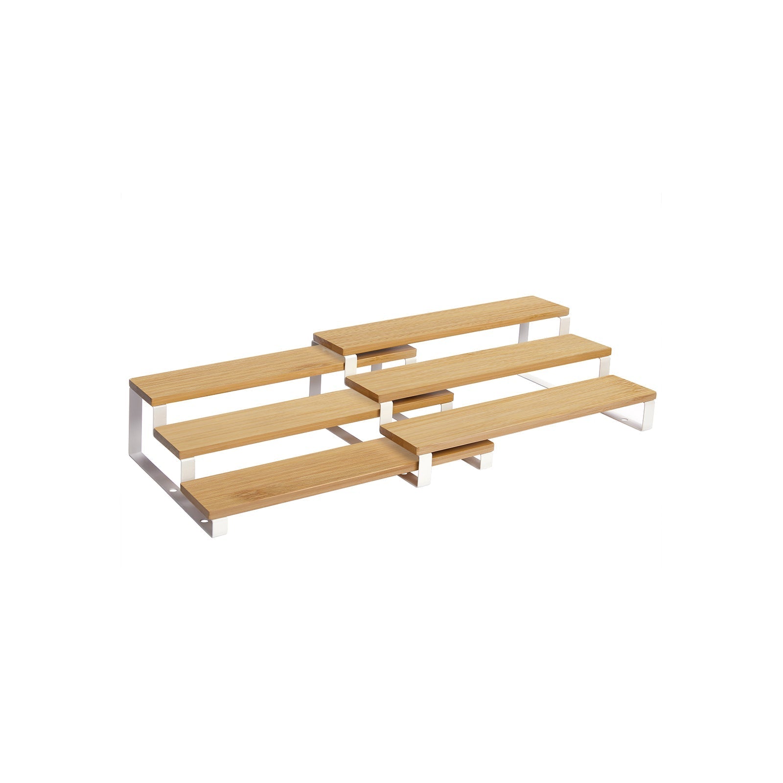 Bambusgewürzregal - Küchenständer - 2 - Natural/Schwarz