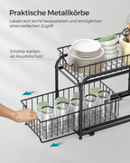 Küchengastorganisator - stapelbar - klassisch schwarz