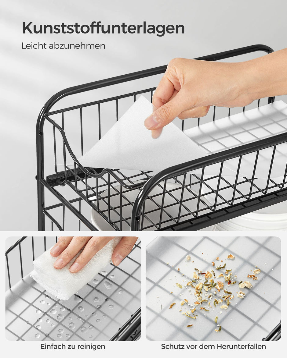 Küchengastorganisator - stapelbar - klassisch schwarz