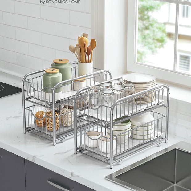 Küchengastorganisator - 2 - Metallic Silber