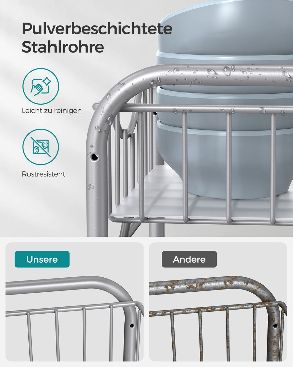 Küchengastorganisator - 2 - Metallic Silber