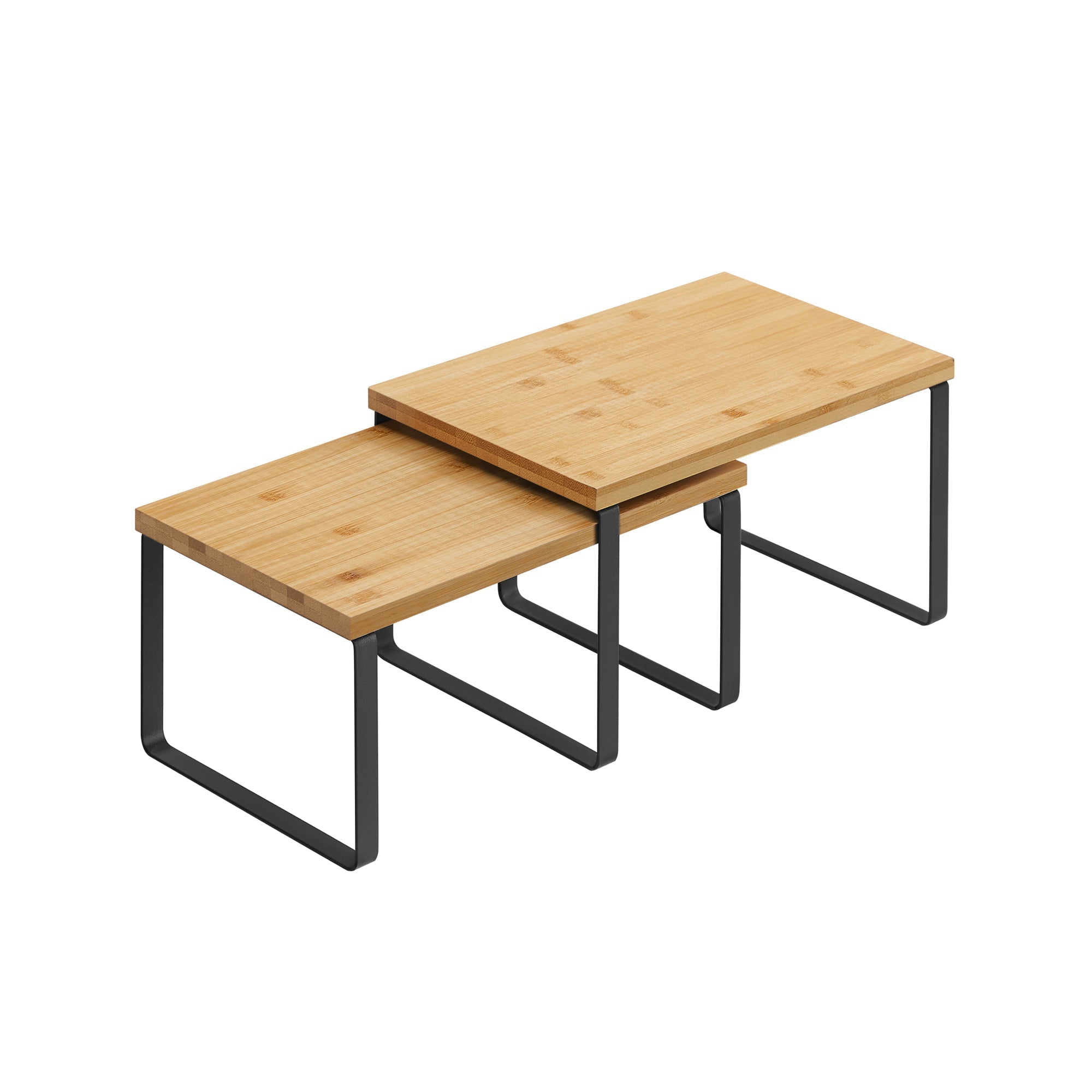 Kräuterregale - Küchenboards - Küchenorganisatoren - 2 - Metallrahmen - Weiß / natürlich