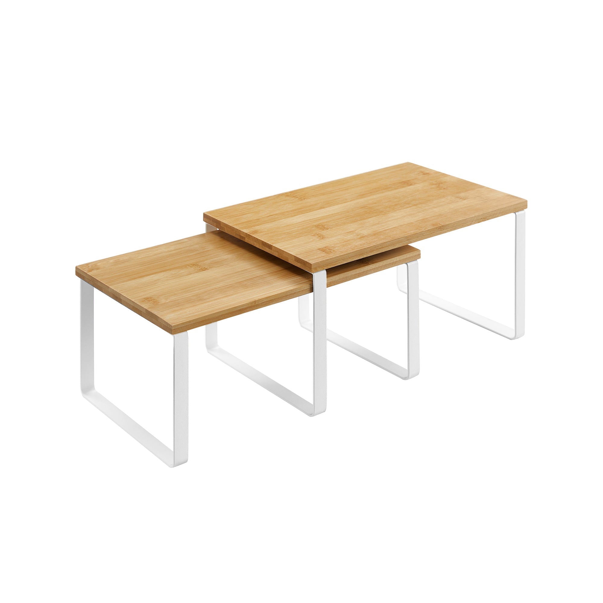 Kräuterregale - Küchenboards - Küchenorganisatoren - 2 - Metallrahmen - Weiß / natürlich