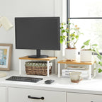 Kräuterregale - Küchenboards - Küchenorganisatoren - 2 - Metallrahmen - Weiß / natürlich