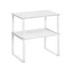 Kräuterregale - Küchenboards - Küchenorganisatoren - 2 - Metallrahmen - Weiß / natürlich