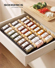 Kruidenpotjes Glas – Set van 12 – 120 ml – Met Strooideksel en Etiketten – Bamboe