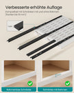 Uittrekbare Kastlades – Set van 2 – In Breedte Verstelbaar 30-51,5 cm – 53,4 cm Diep – Matwit