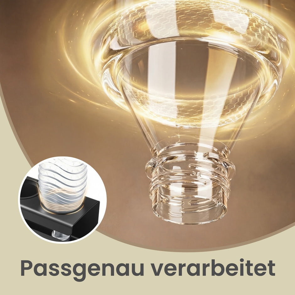 Flessendroogrek - Voor 3 Flessen - Staal - Zwart