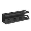 Flessenhouder - 13,7 x 40 x 11,7 cm - Staal en PP-kunststof - Zwart - Maximaal draagvermogen 5 kg