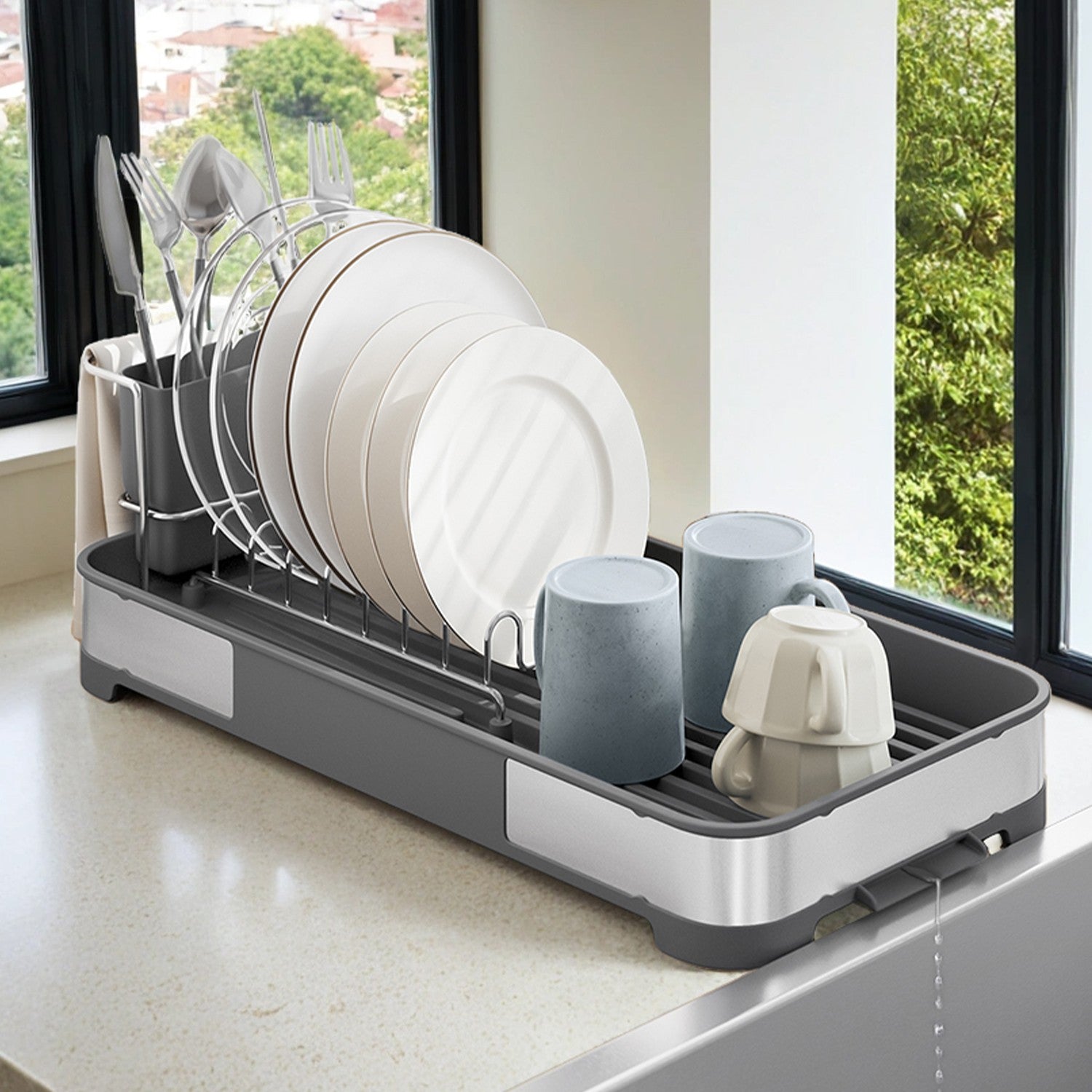 Rack klein abtropfen, Rack für das Waschbecken abtropfen lassen, Rack abtropfen lassen