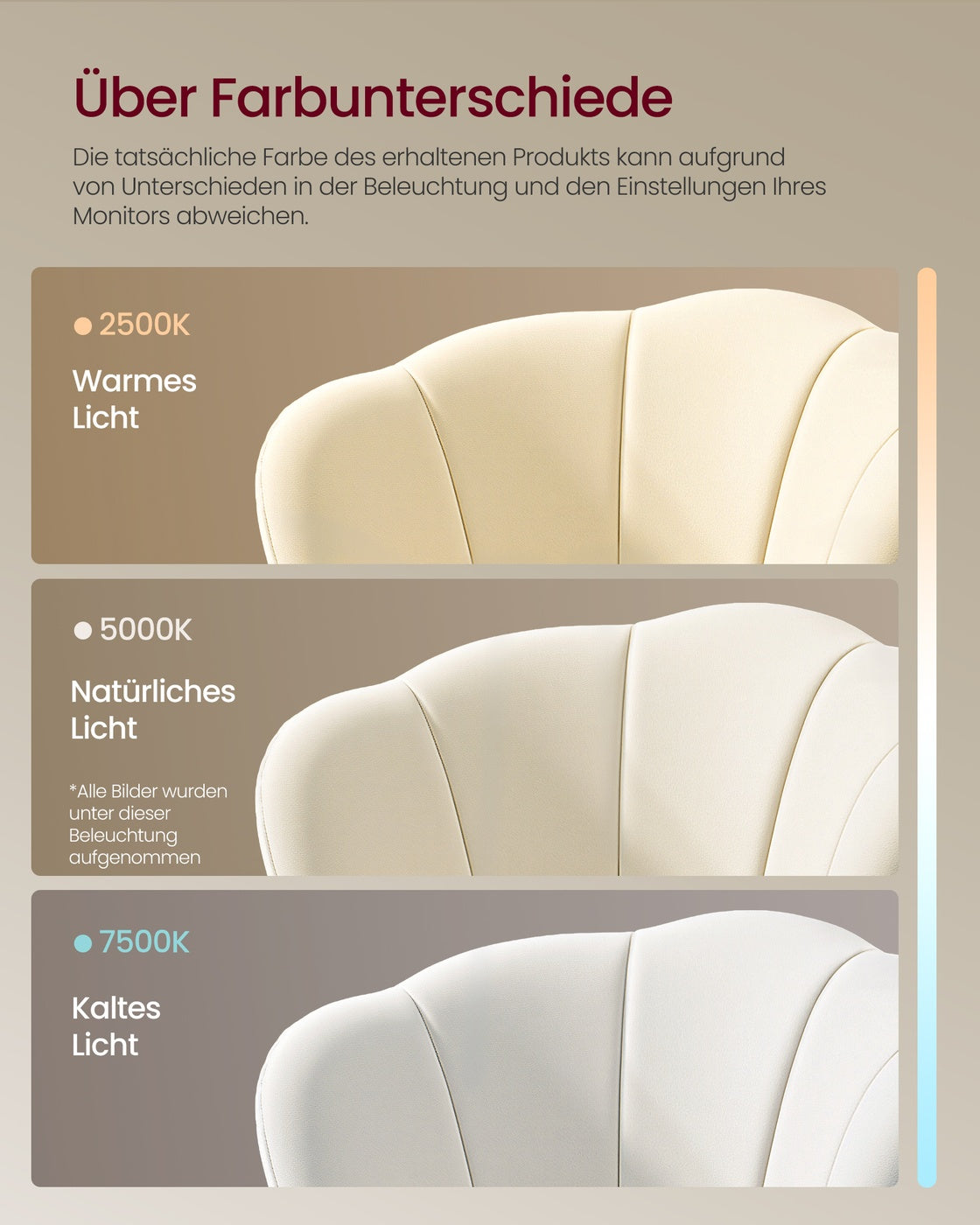 Eetkamerstoel - 62,5 x 60 x 80 cm - Crèmewit - 150 kg maximum capaciteit - Schuim, fluweel, multiplex, staal, non-woven stof