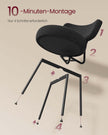 Esszimmerstuhl Set von 2 mit Membranoberfläche Tinte -Black