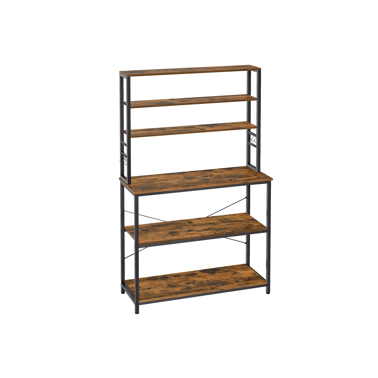 Küchenplan - Industrielles Design - Vintage Brown & Schwarz