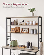 Küchenplanung 6 Level 40 x 100 x 167 cm grauschwarz