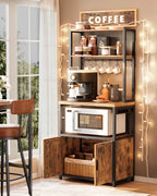 Keukenplank – Met Stopcontacten en Haken – Hout – Praktische Opbergruimte