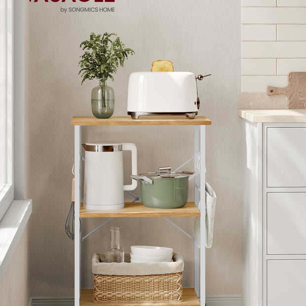 Küchenständer - auf Rädern - mit 3 Levels