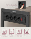 Küchenregal mit Sockets Greige Spotted Tinte schwarz
