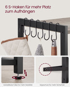 Küchenregal mit Sockets Greige Spotted Tinte schwarz