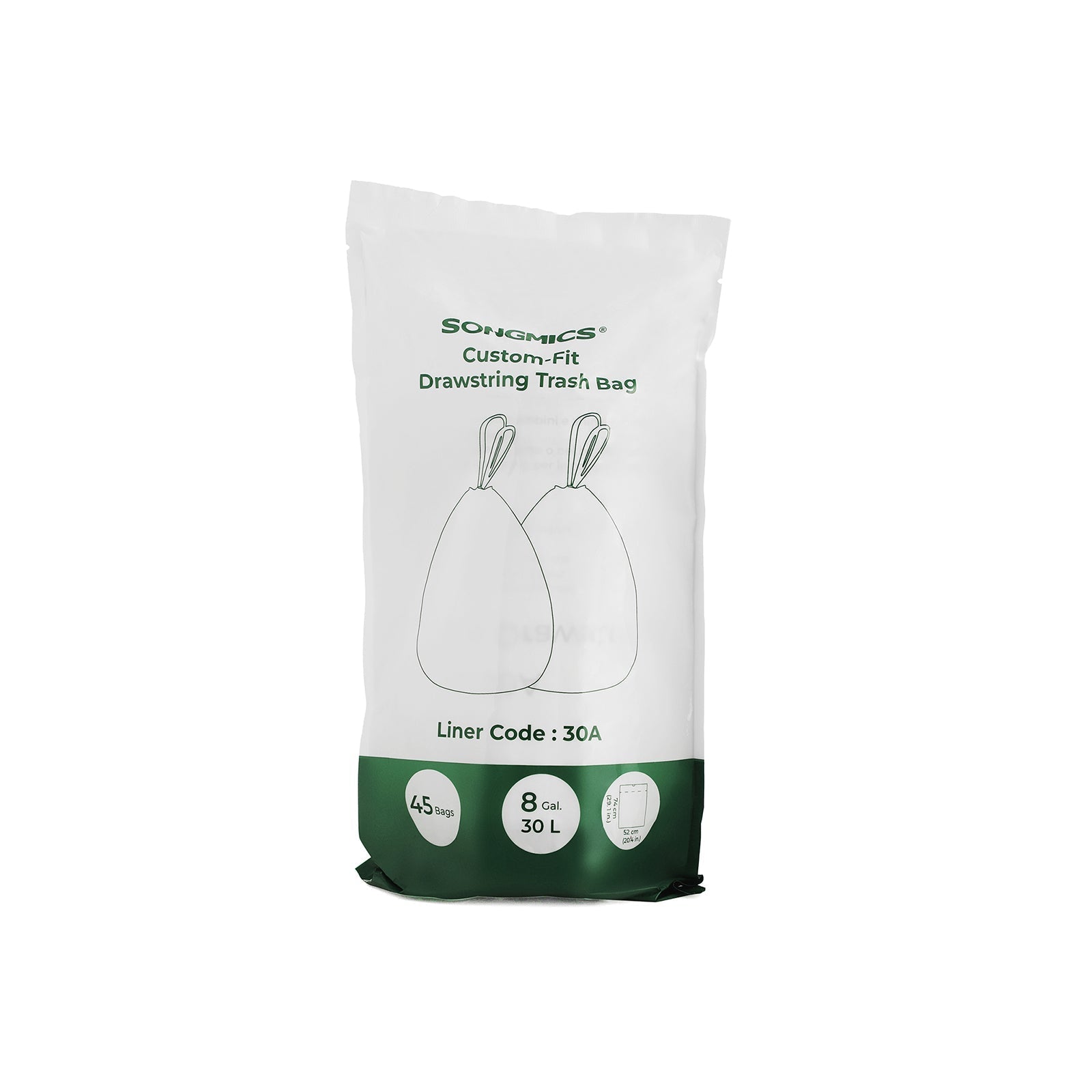 Müllsäcke - mit weißem Kordelzug - Universal Format