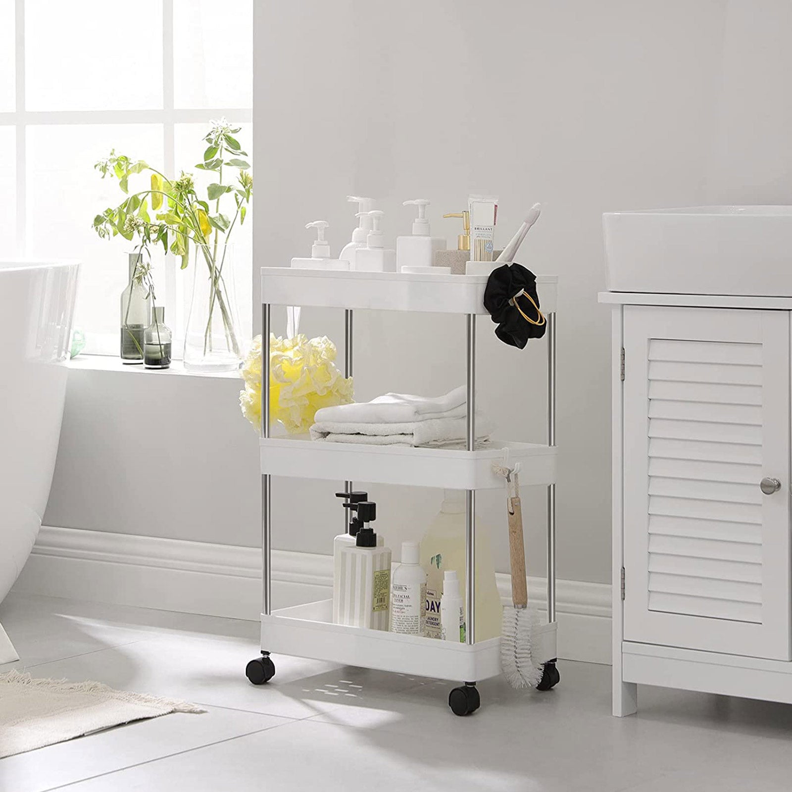 Küchenwagen - mit 3 Levels - Lagerauto - Weiß