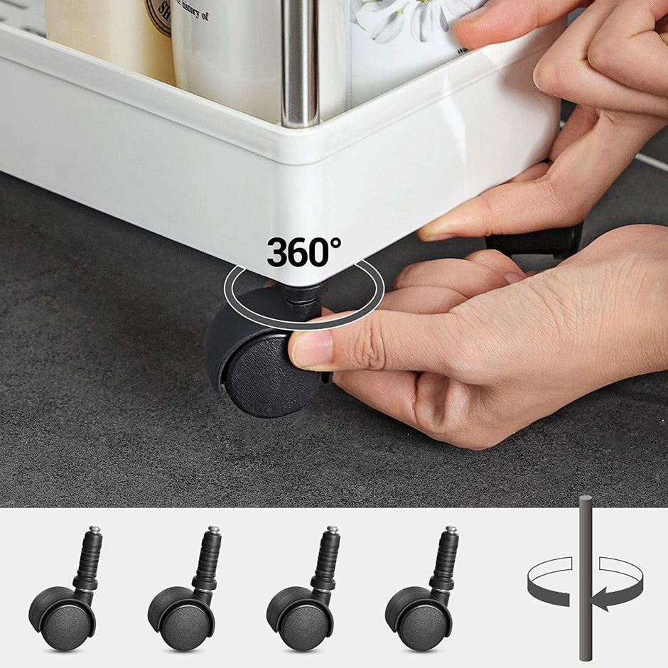 Küchenwagen - mit 3 Levels - Lagerauto - Weiß