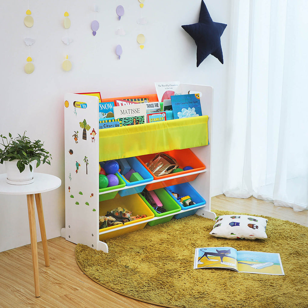 Kinderkabinett - für Spielzeug und Bücher - farbenfroh