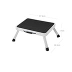 Faltbare Treppe - mit Nicht -Slip -Matte - bis zu 150 kg - weiß