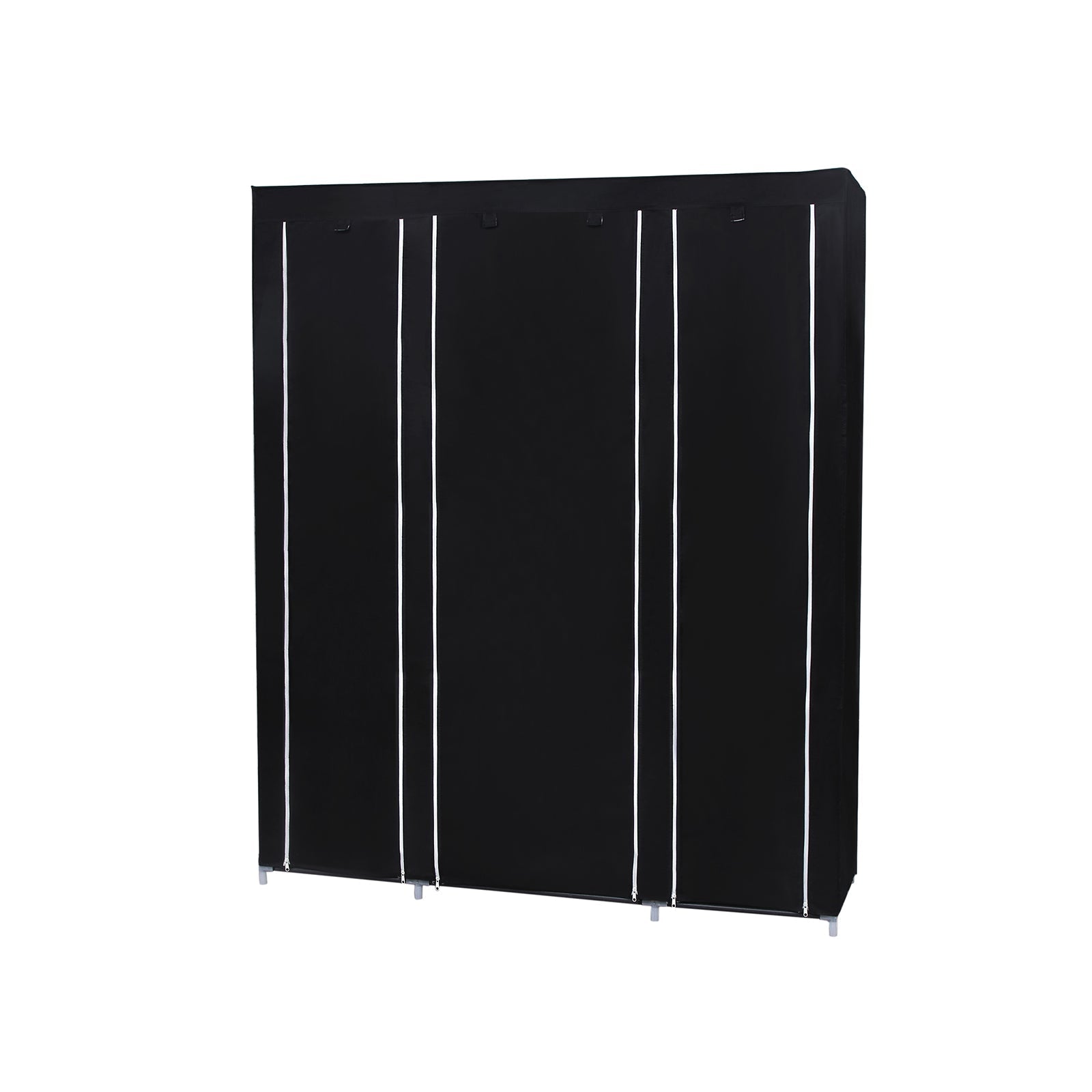 Kleiderschrank - Stoffgarderobe - 175 x 150 cm - Schwarz
