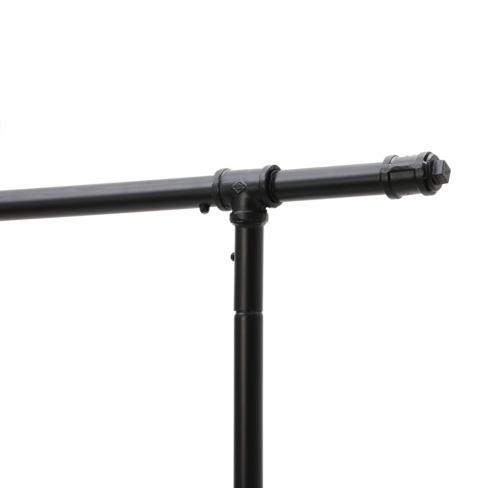 Kleidungsständer - Industrielles Design - auf Rädern - Abführbar bis zu 110 kg - schwarz