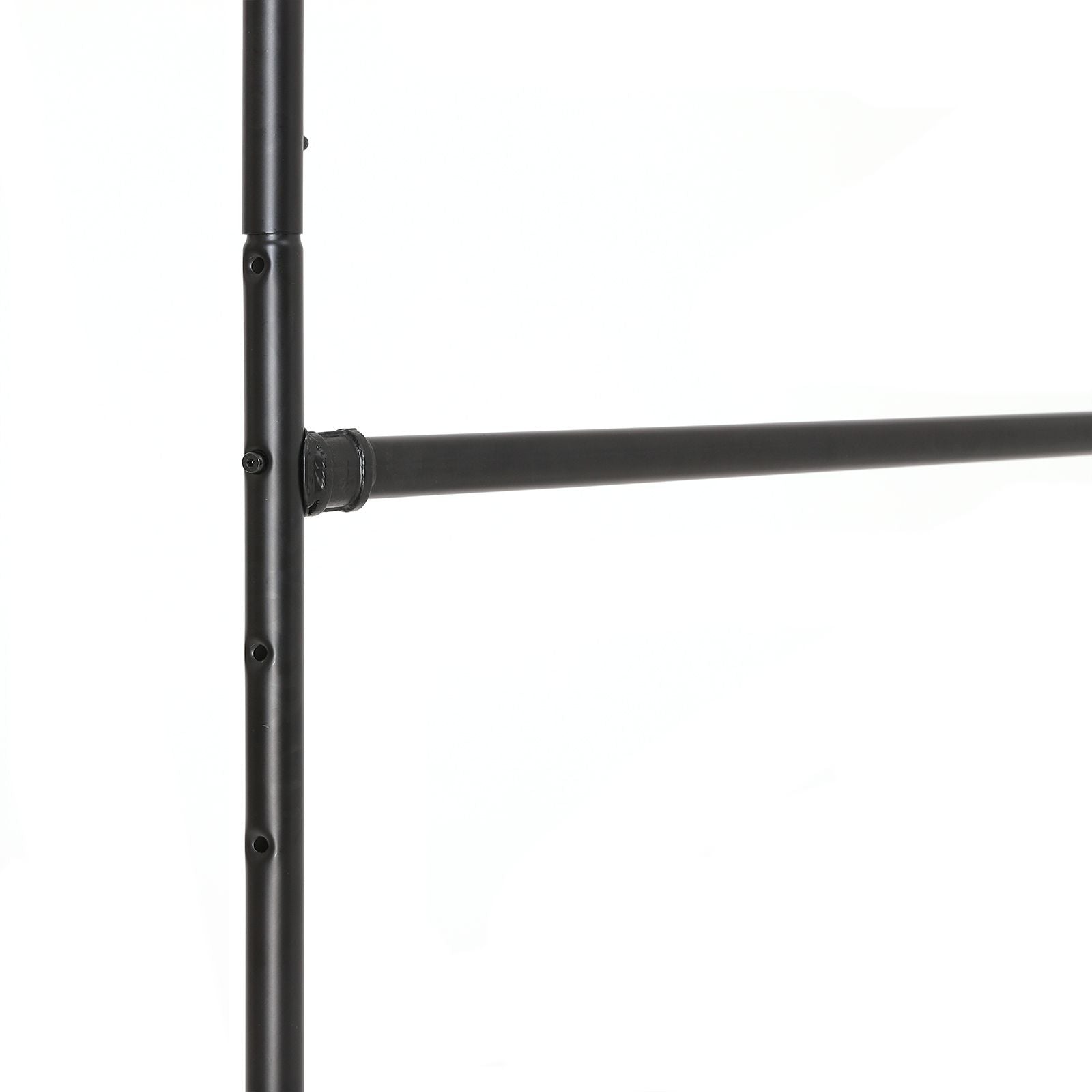 Kleidungsständer - Industrielles Design - auf Rädern - Abführbar bis zu 110 kg - schwarz