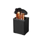 Make-up-Taschen-klein-schwarz & lila