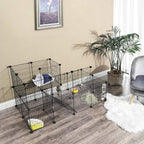 Tierkäfig - Kaninchenkäfig / Cavia Cage - Tierherz - Schwarz