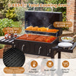 Kolgrill – med lock, grillvagn hjul och skyddstäcke, klotgrill termometer i