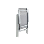 Gartenstuhl - Klappstuhl - Aluminiumrahmen - bis zu 150 kg Ladungskapazität - Grau