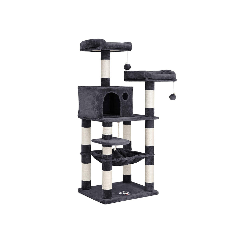 Kratzerpfosten - Katzenbaum mit Spielturm - Beige