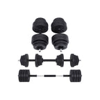 Halkerset - Verstellbare Hanteln - 20 kg / 30 kg - Kunststoff mit Stahlrohr