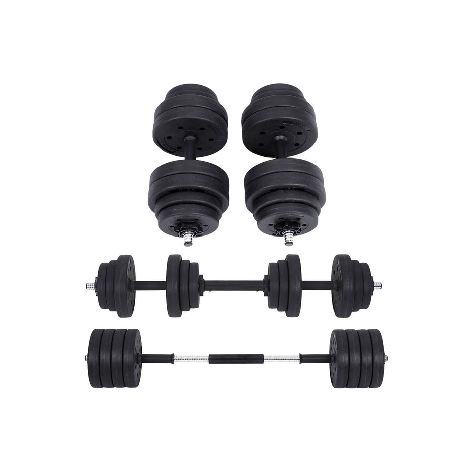 Halkerset - Verstellbare Hanteln - 20 kg / 30 kg - Kunststoff mit Stahlrohr