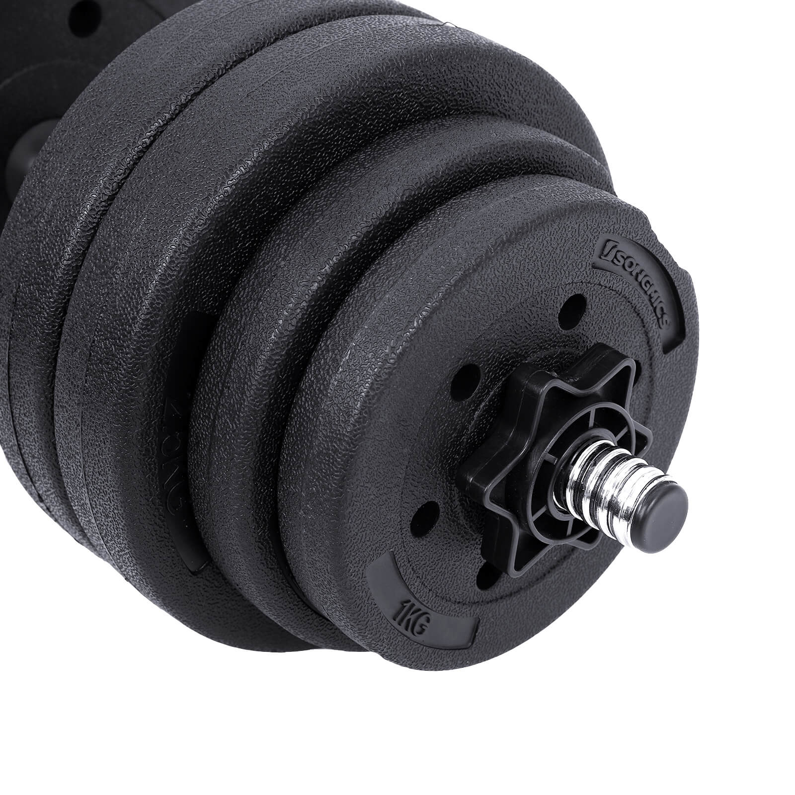 Halkerset - Verstellbare Hanteln - 20 kg / 30 kg - Kunststoff mit Stahlrohr