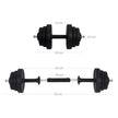 Halkerset - Verstellbare Hanteln - 20 kg / 30 kg - Kunststoff mit Stahlrohr