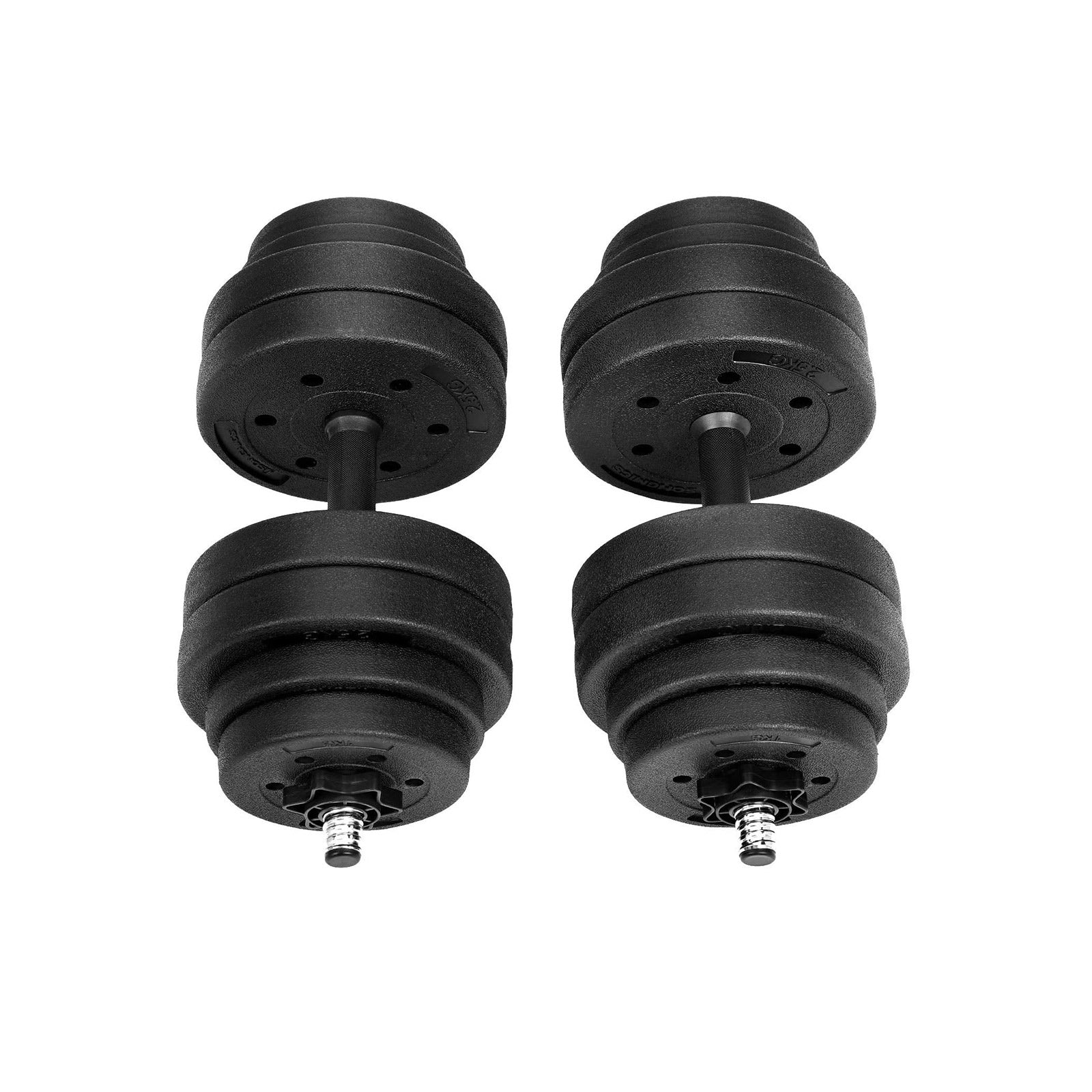 Halker - Dumbbell -Set - 2 x 15 kg - insgesamt 30 kg - schwarz