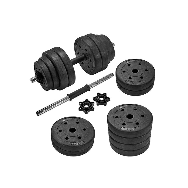 Halker - Dumbbell -Set - 2 x 15 kg - insgesamt 30 kg - schwarz