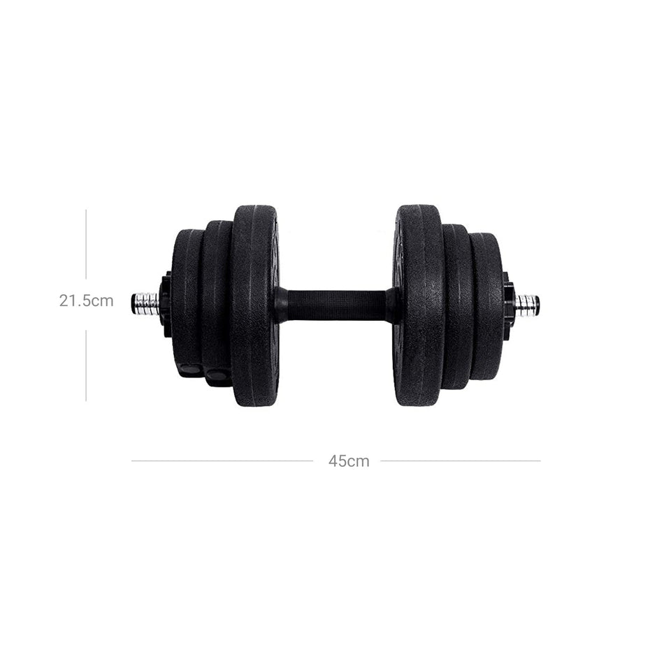 Halker - Dumbbell -Set - 2 x 15 kg - insgesamt 30 kg - schwarz