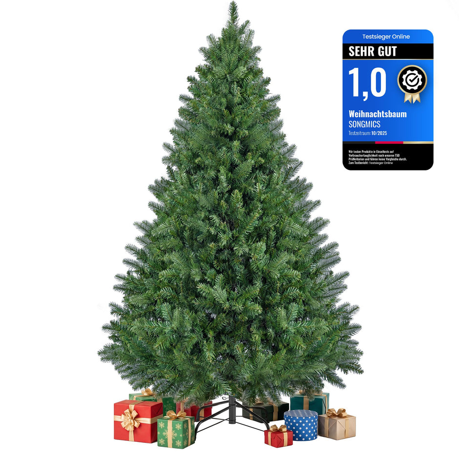 Kunstkerstboom – 220 cm – PVC – Metalen Standaard – Groen