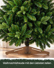 Kunstkerstboom – 150 cm – PE en PVC – Houten Standaard – Met Opbergtas – Groen