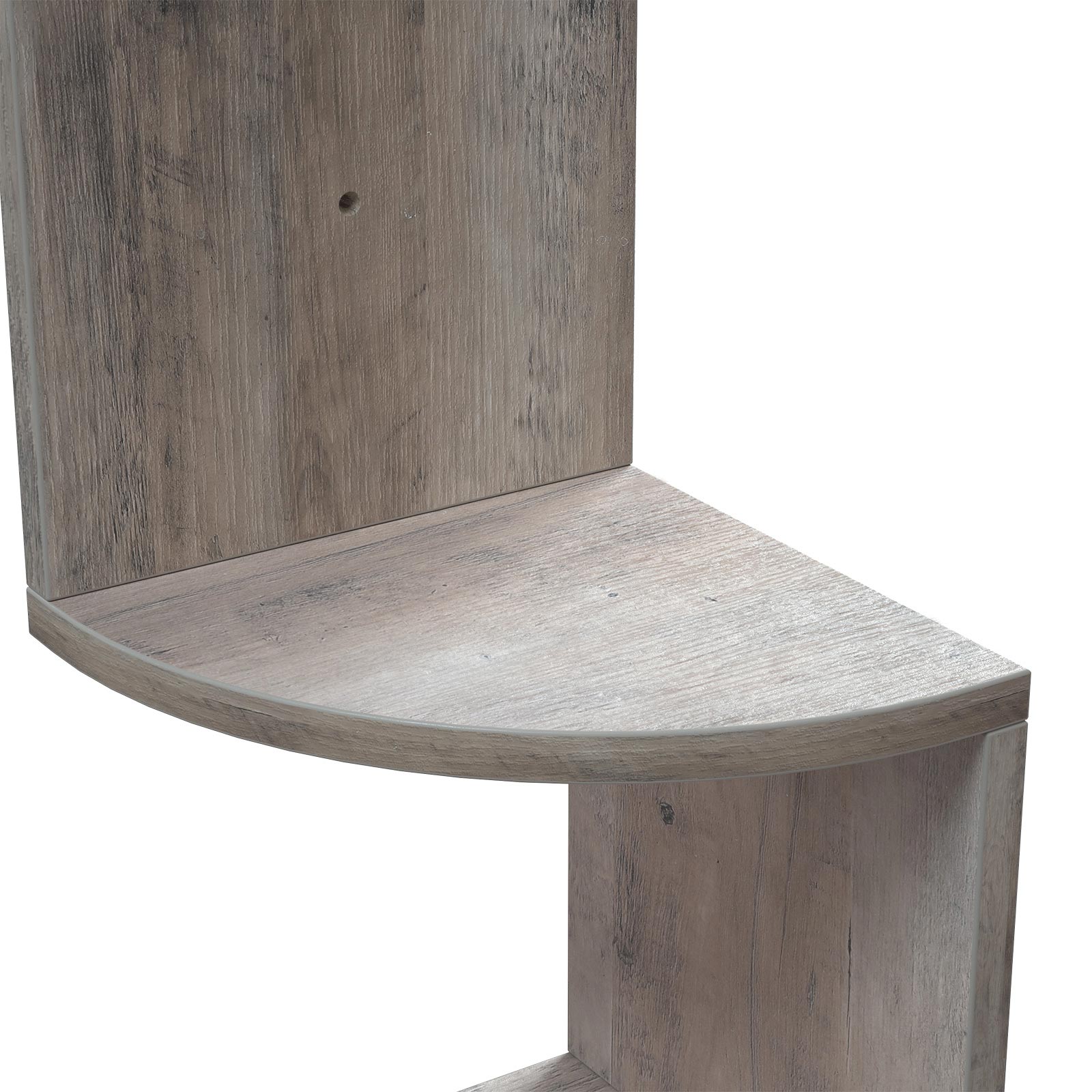 Eckbrett - Wandregal mit 5 Level - Grau