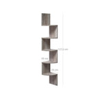 Eckbrett - Wandregal mit 5 Level - Grau