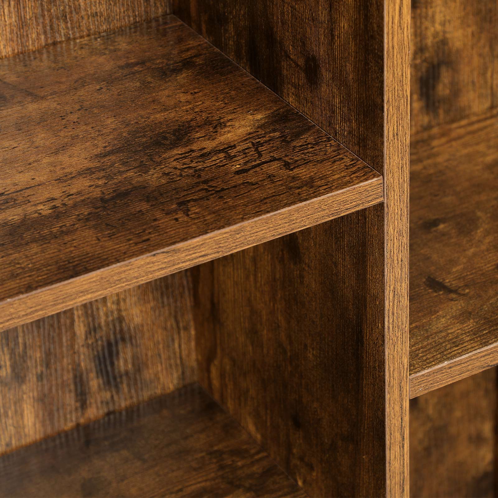 Bücherregal - Standing Bookshelf - 5 Fächer - Wohnzimmerschrank - Brown