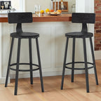 Barhocker - 2 - Industriedesign - Ebenholz - Schwarz