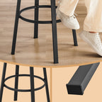 Barhocker - 2 - Industriedesign - Ebenholz - Schwarz